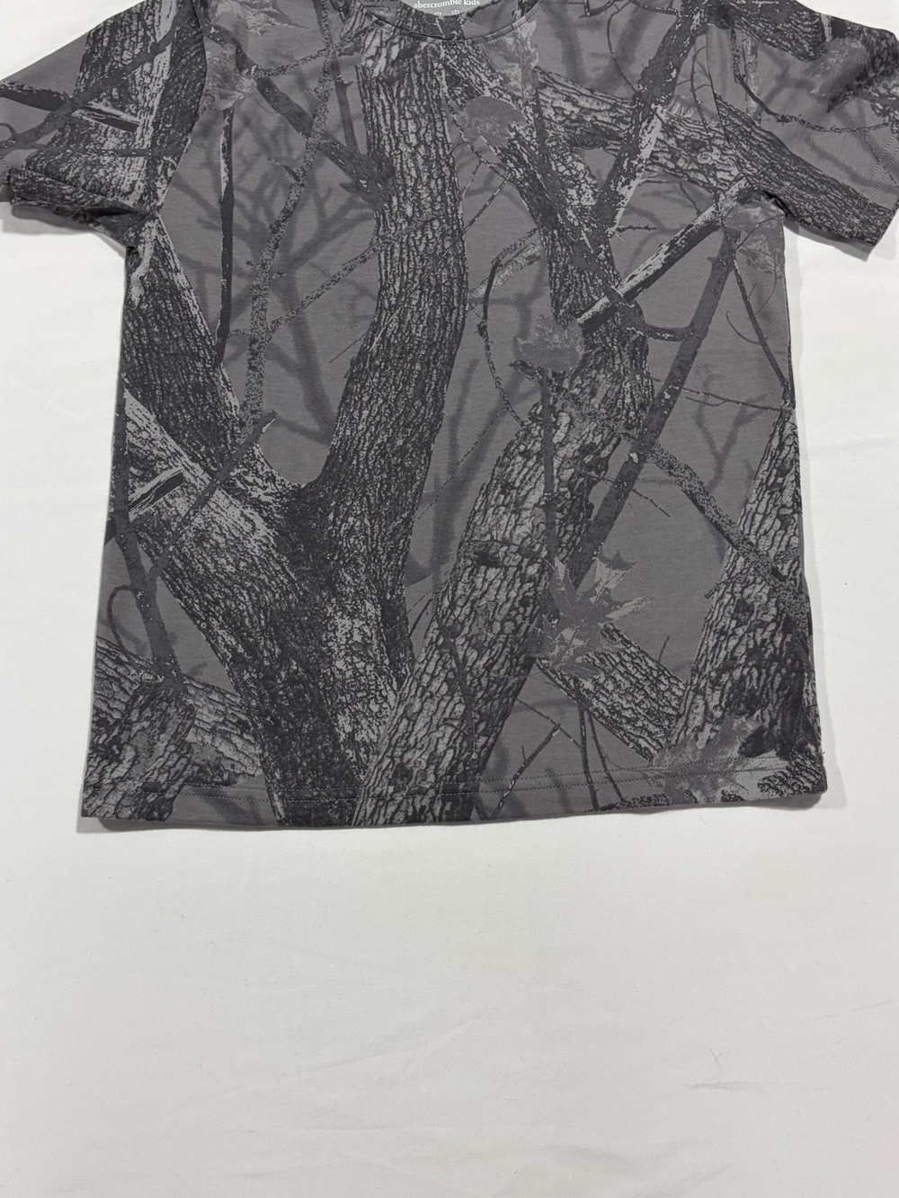 abercrombie kids Gray Tree Camo Short Sleeve Tee